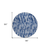 8' Navy Blue And Ivory Round Tribal Washable Indoor Outdoor Area Rug