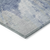 9' X 12' Denim Blue And Linen Abstract Washable Indoor Outdoor Area Rug