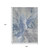 9' X 12' Denim Blue And Linen Abstract Washable Indoor Outdoor Area Rug