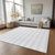 8' X 10' Ivory Striped Washable Indoor Outdoor Area Rug