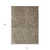 10' X 14' Chocolate And Beige Abstract Washable Indoor Outdoor Area Rug