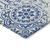 8' X 10' Navy Blue And Ivory Medallion Washable Indoor Outdoor Area Rug