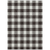 10' X 14' Black And Gray Plaid Washable Indoor Outdoor Area Rug
