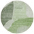 8' Olive Green And Fern Green Round Abstract Washable Indoor Outdoor Area Rug
