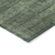 8' X 10' Olive Green And Gray Striped Washable Indoor Outdoor Area Rug