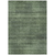 8' X 10' Olive Green And Gray Striped Washable Indoor Outdoor Area Rug