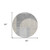 8' Silver Gray And Beige Round Geometric Washable Indoor Outdoor Area Rug