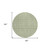 8' Green And Ivory Round Geometric Washable Indoor Outdoor Area Rug - 608219044589