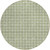 8' Green And Ivory Round Geometric Washable Indoor Outdoor Area Rug - 608219044589