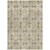 8' X 10' Beige and Gray Floral Medallion Washable Non Skid Indoor Outdoor Area Rug