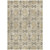 8' X 10' Beige and Gray Floral Medallion Washable Non Skid Indoor Outdoor Area Rug