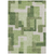 8' X 10' Artichoke Green And Ivory Abstract Washable Indoor Outdoor Area Rug