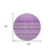8' Purple Eggplant And Lilac Round Striped Washable Indoor Outdoor Area Rug