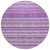 8' Purple Eggplant And Lilac Round Striped Washable Indoor Outdoor Area Rug