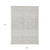 9' X 12' Ivory And Gray Geometric Washable Indoor Outdoor Area Rug