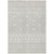 9' X 12' Ivory And Gray Geometric Washable Indoor Outdoor Area Rug