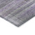 9' X 12' Purple Lavender And Gray Striped Washable Indoor Outdoor Area Rug