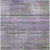 9' X 12' Purple Lavender And Gray Striped Washable Indoor Outdoor Area Rug