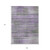 9' X 12' Purple Lavender And Gray Striped Washable Indoor Outdoor Area Rug