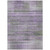 9' X 12' Purple Lavender And Gray Striped Washable Indoor Outdoor Area Rug