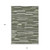 10' X 14' Olive Green Gray And Ivory Striped Washable Indoor Outdoor Area Rug