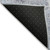 8' Sky Blue Charcoal And Ivory Round Abstract Washable Indoor Outdoor Area Rug