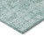 8' X 10' Teal Blue Aqua And Gray Floral Washable Indoor Outdoor Area Rug