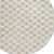 8' Beige And Ivory Round Geometric Washable Indoor Outdoor Area Rug - Beige, Ivory