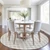 8' Beige And Ivory Round Geometric Washable Indoor Outdoor Area Rug - Beige, Ivory