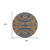 8' Navy Blue And Pink Round Animal Print Washable Indoor Outdoor Area Rug