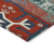 9' X 12' Red Pink And Teal Blue Aztec Washable Indoor Outdoor Area Rug