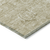 8' Beige And Brown Round Damask Washable Indoor Outdoor Area Rug