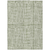 9' X 12' Green And Ivory Striped Washable Indoor Outdoor Area Rug
