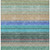 10' X 14' Sage Teal Blue And Tan Striped Washable Indoor Outdoor Area Rug