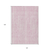 10' X 14' Pink And Ivory Striped Washable Indoor Outdoor Area Rug