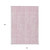10' X 14' Pink And Ivory Striped Washable Indoor Outdoor Area Rug