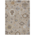 9' X 12' Taupe Silver And Gray Floral Washable Indoor Outdoor Area Rug