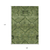 9' X 12' Olive Green Fern Green And Artichoke Green Floral Washable Indoor Outdoor Area Rug