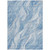 8' X 10' Denim Blue And Sky Blue Abstract Washable Indoor Outdoor Area Rug Transitional Style - Denim Blue, Sky Blue Color