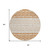 8' Orange Beige And Ivory Round Geometric Washable Indoor Outdoor Area Rug