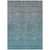 10' X 14' Teal Blue Gray And Charcoal Ombre Washable Indoor Outdoor Area Rug