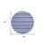 8' Round Blue Round Striped Washable Non Skid Indoor Outdoor Area Rug - Blue