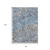 8' X 10' Blue And Gray Abstract Washable Indoor Outdoor Area Rug - 880016602951