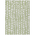 9' X 12' Artichoke Green And Ivory Abstract Washable Indoor Outdoor Area Rug