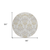 8' Ivory Beige And Taupe Round Oriental Washable Indoor Outdoor Area Rug