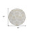 8' Ivory Beige And Taupe Round Oriental Washable Indoor Outdoor Area Rug - Ivory, Beige, Taupe