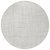 8' Ivory And Beige Round Striped Washable Indoor Outdoor Area Rug