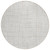 8' Ivory And Beige Round Striped Washable Indoor Outdoor Area Rug