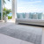 9' X 12' Gray And Silver Abstract Washable Indoor Outdoor Area Rug
