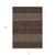8' X 10' Chocolate Taupe And Copper Tribal Washable Indoor Outdoor Area Rug